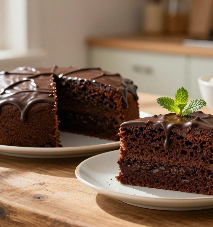 Bolo de chocolate fofinho