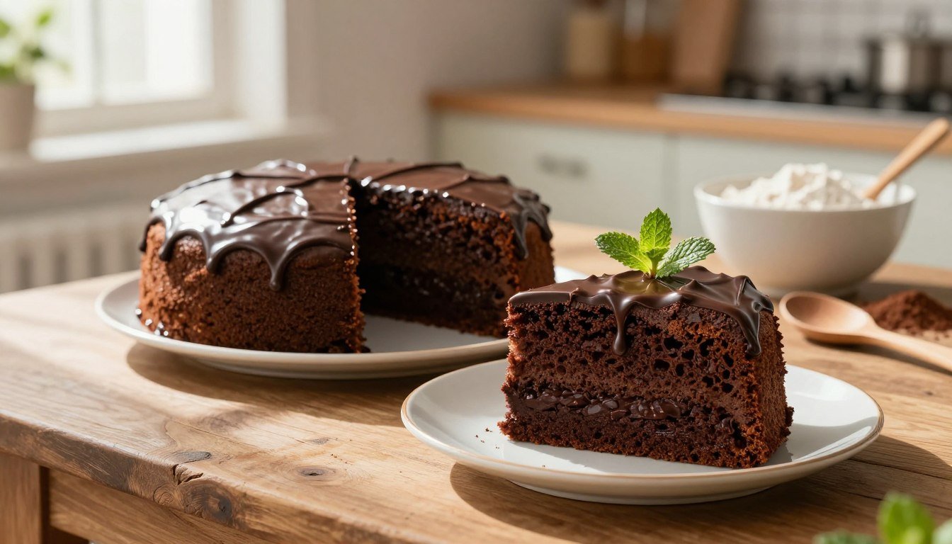 Bolo de chocolate fofinho