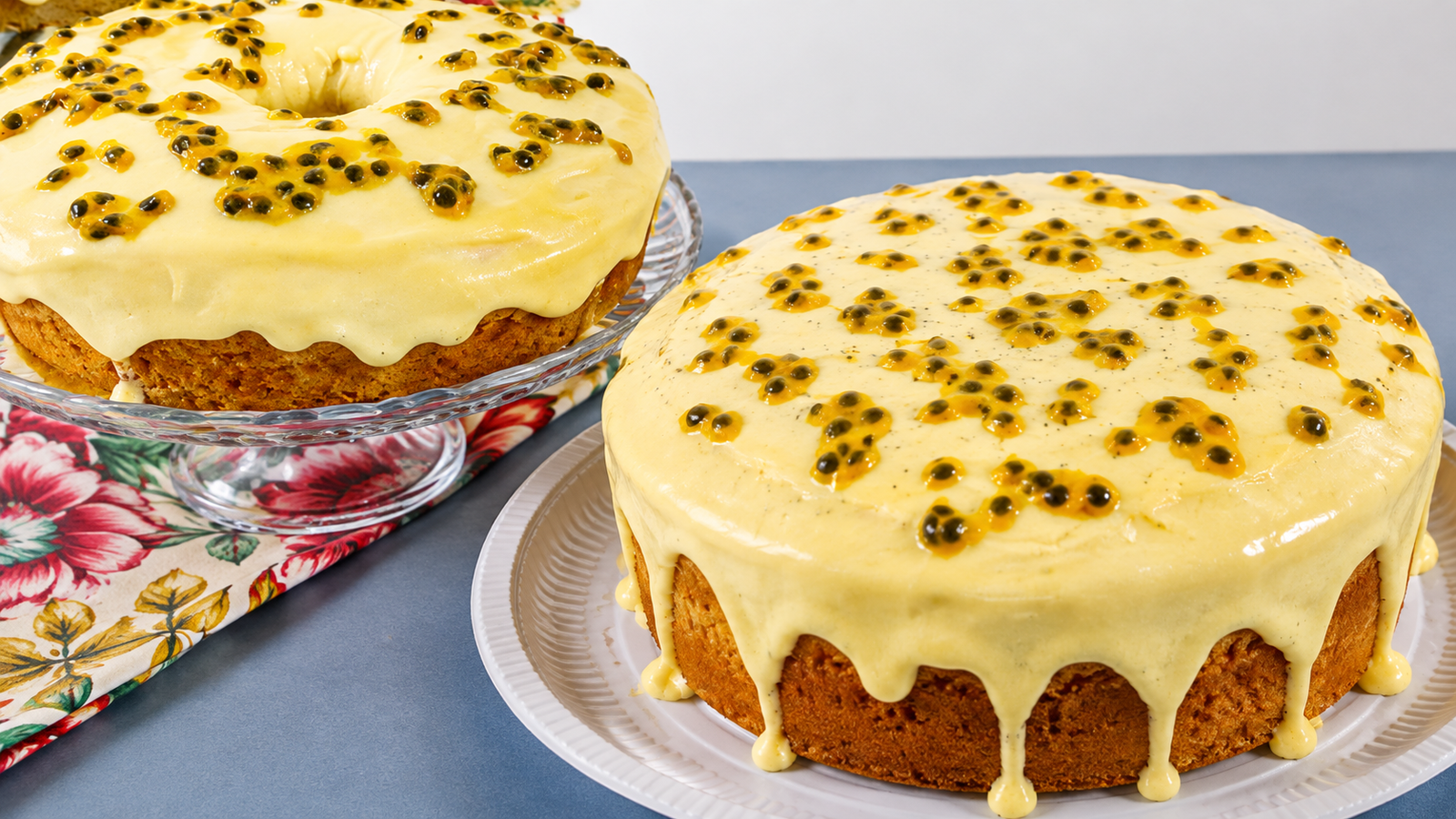 Bolo de Maracujá com Cobertura
