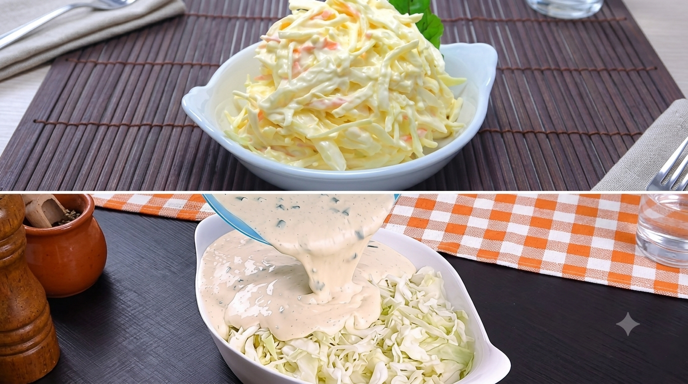 Salada de Repolho Cremosa