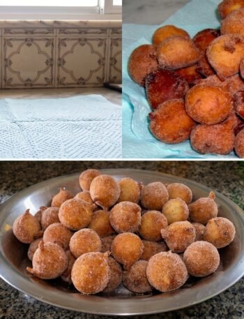 Bolinho de Chuva Tradicional com Açúcar e Canela