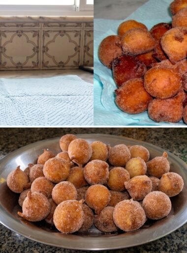 Bolinho de Chuva Tradicional com Açúcar e Canela