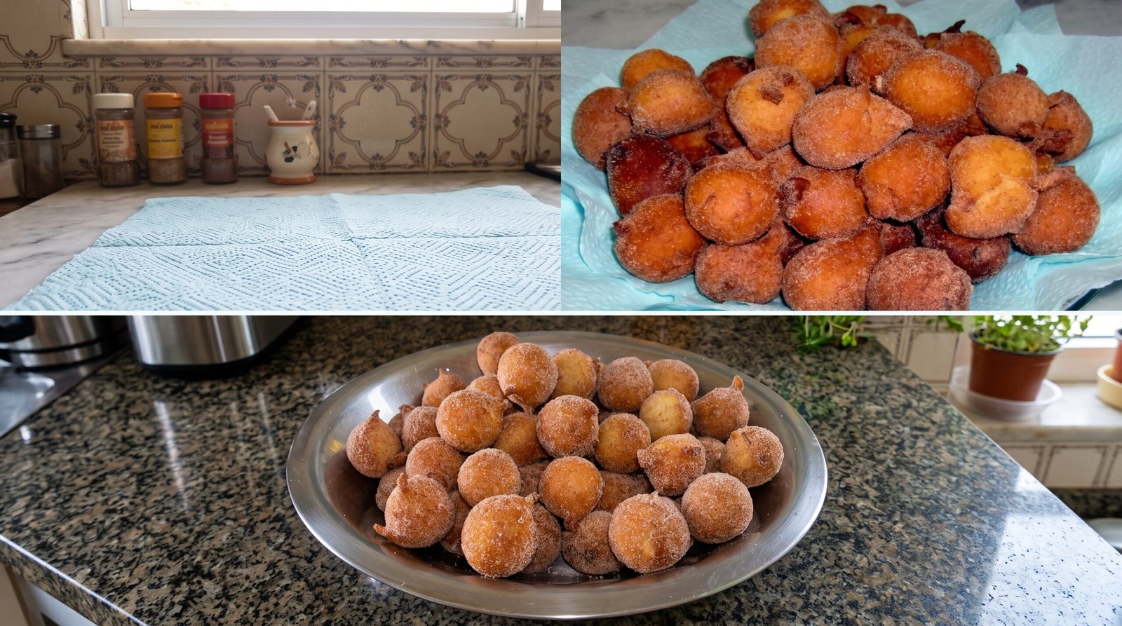Bolinho de Chuva Tradicional com Açúcar e Canela