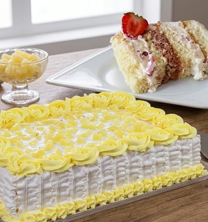 Bolo de Abacaxi com Morango