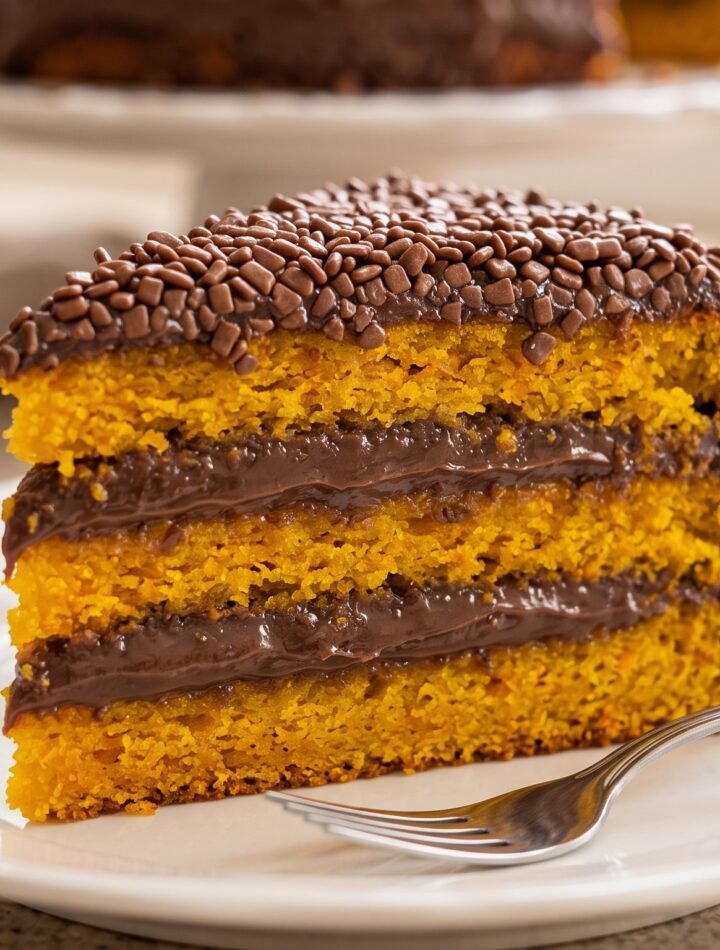 Bolo de Cenoura com Brigadeiro