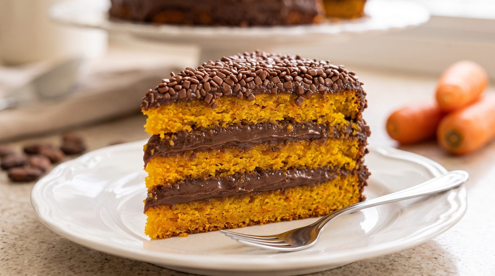 Bolo de Cenoura com Brigadeiro