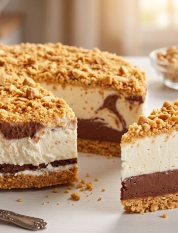 Torta Gelada de Paçoca com Chocolate
