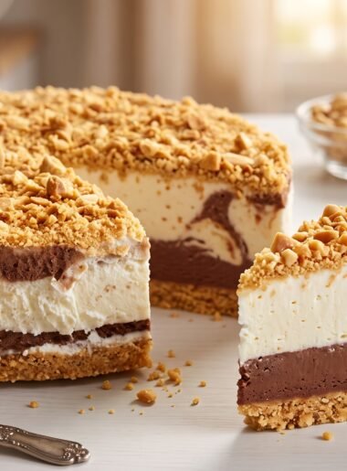 Torta Gelada de Paçoca com Chocolate