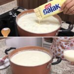 Canjica Cremosa com Chocolate Branco Galak