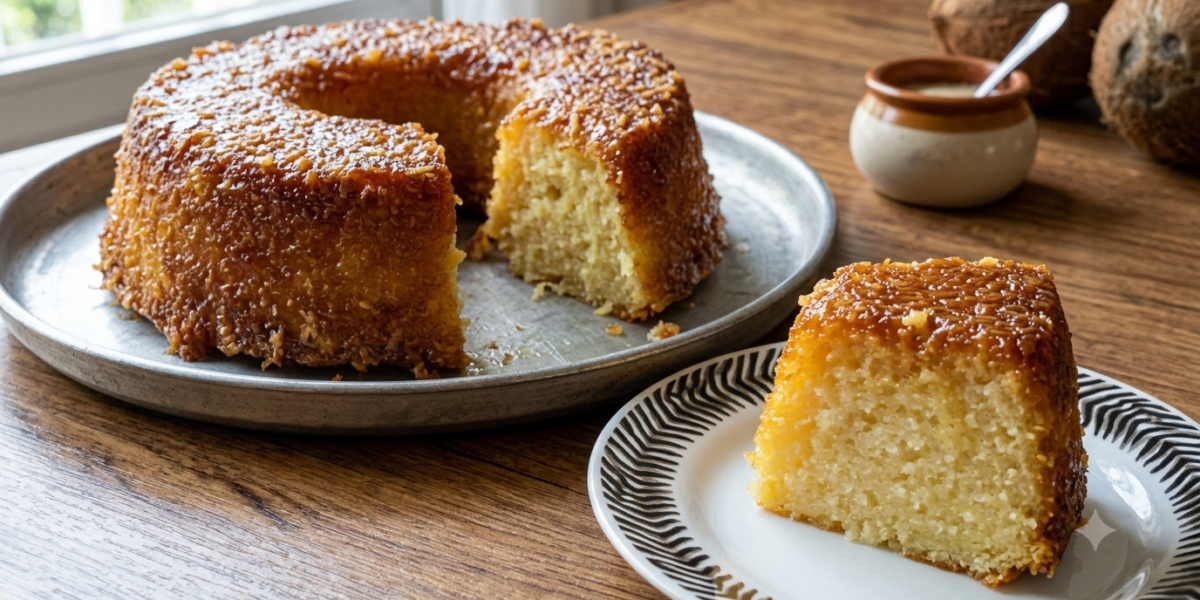 Bolo de Aipim com Coco Cremosão