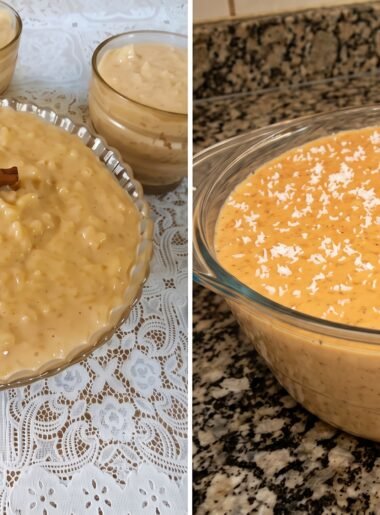 Arroz-Doce Caramelizado com Canela e Coco
