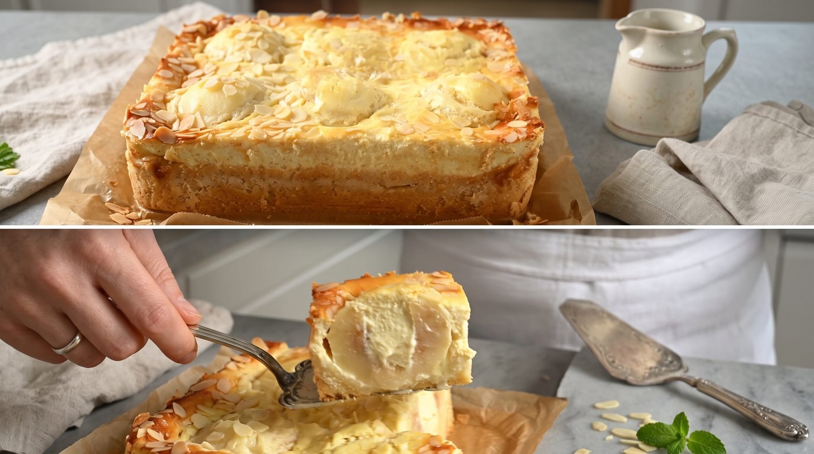 Torta de Pera com Creme