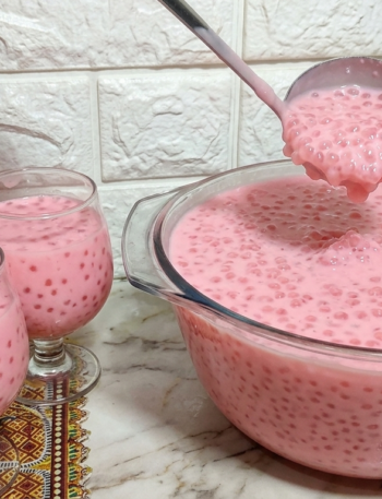 Sagu Rosa Cremoso