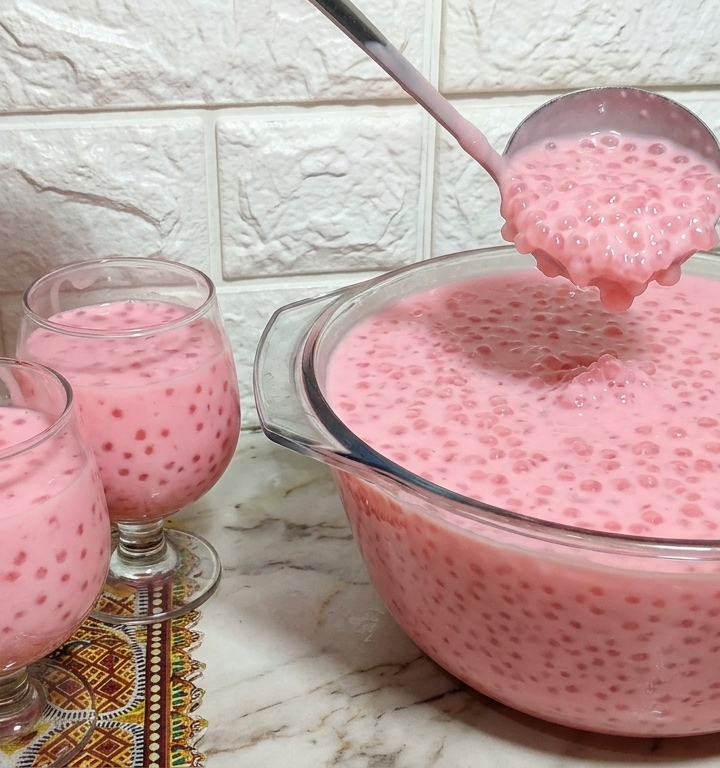 Sagu Rosa Cremoso