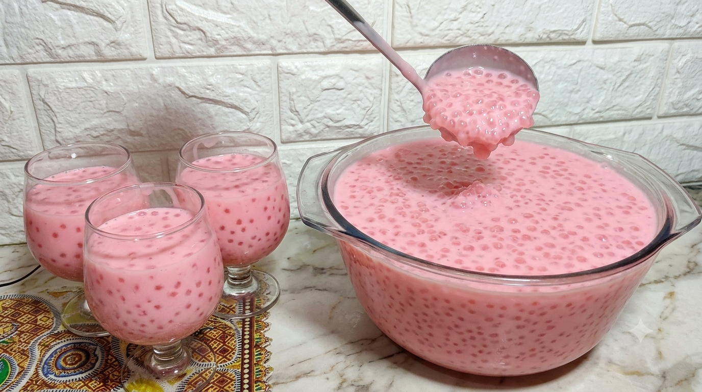 Sagu Rosa Cremoso