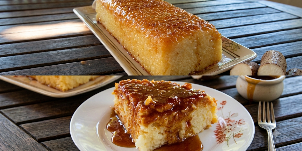 Bolo de Mandioca Caramelizado