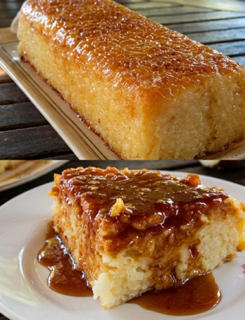 Bolo de Mandioca Caramelizado