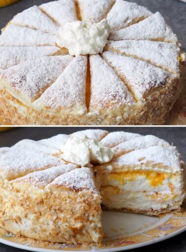 Torta de Massa Folhada com Chantilly