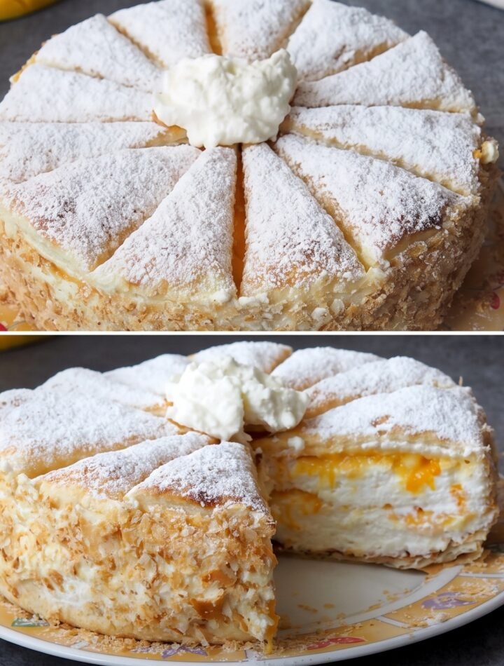 Torta de Massa Folhada com Chantilly