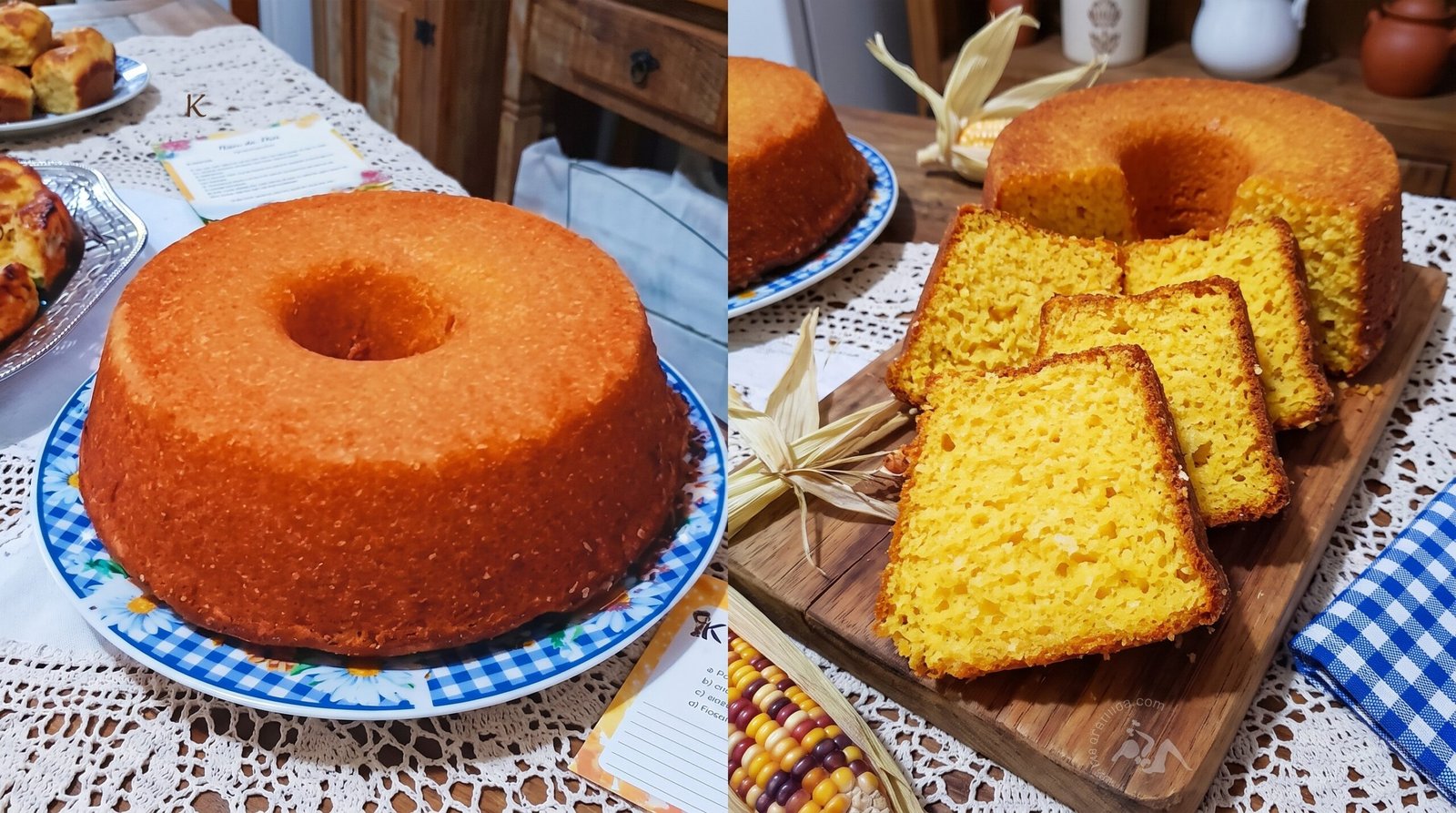 Bolo de Fubá Cremoso