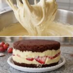 Gelado de Creme de Leite com Cobertura de Chocolate