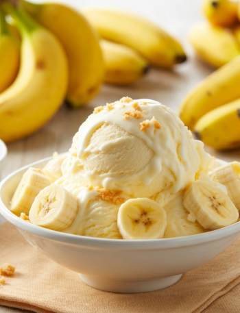 Sorvete de Banana Caseiro