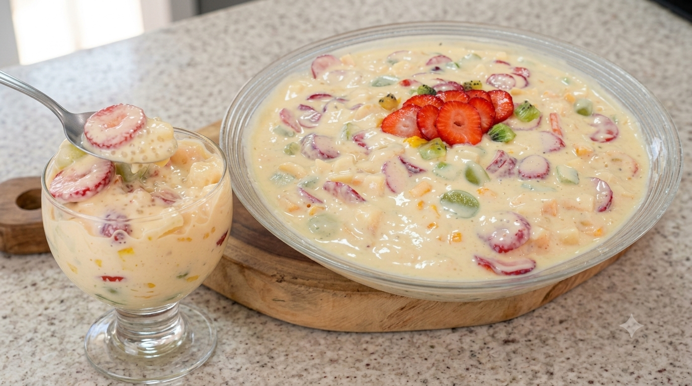 Salada de Frutas Cremosa