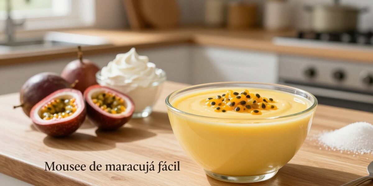 Mousse de maracujá fácil
