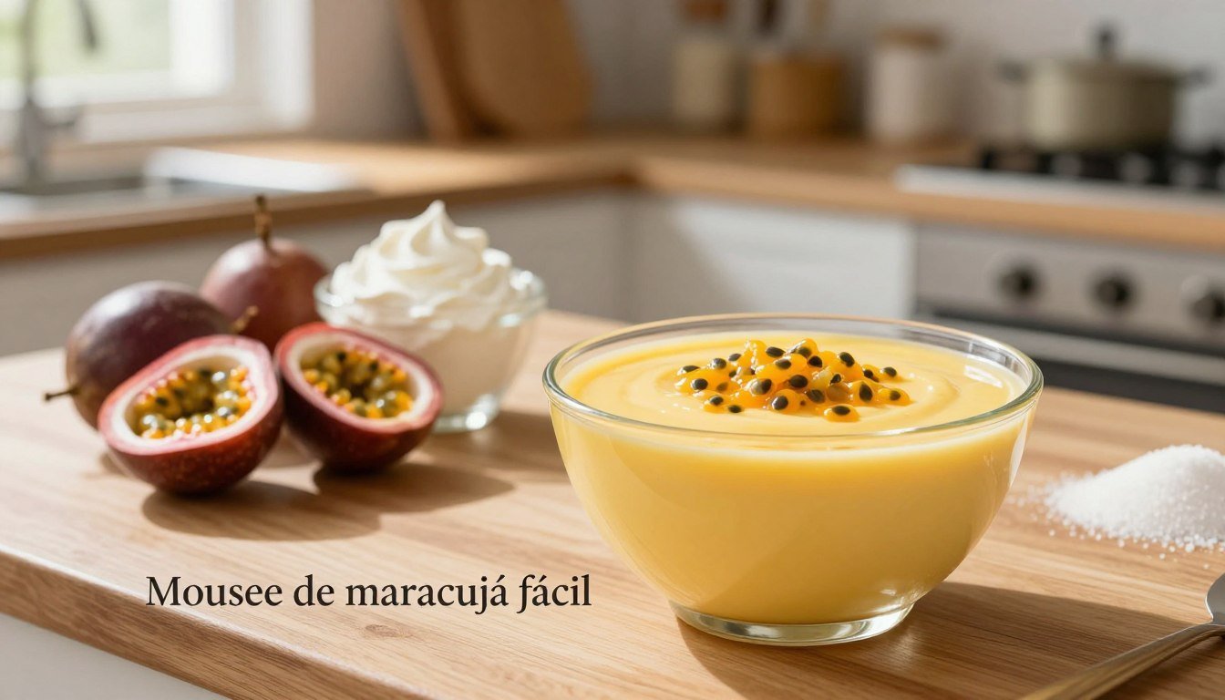 Mousse de maracujá fácil