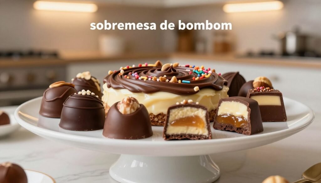 sobremesa de bombom