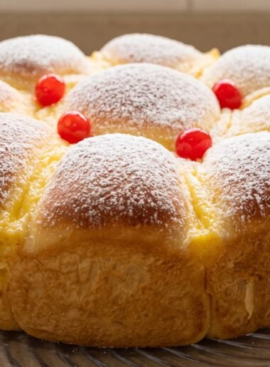 Pão Colmeia Recheado com Creme